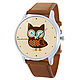 Дизайнерские наручные часы Brown_Совёнок, Часы наручные, Москва,  Фото №1