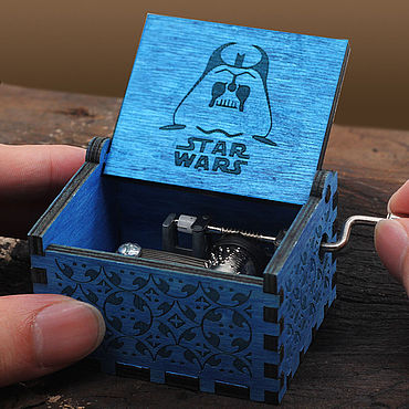 Подарки и сувениры ручной работы. Ярмарка Мастеров - ручная работа Синяя Star wars Музыкальная шкатулка Звездные войны. Handmade.