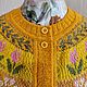 Жакет с круглой кокеткой. Жакеты. Лидия (Knittinq). Ярмарка Мастеров.  Фото №4