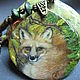 Pendant with lacquer miniature 'Fox', Pendants, Biisk,  Фото №1
