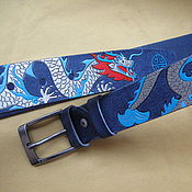 Аксессуары handmade. Livemaster - original item leather belt 