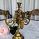 Vintage brass candelabra-candle holder, France. Vintage candlesticks. Imperia. My Livemaster. Фото №4