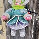 Ватная елочная игрушка.Юленька с синичкой. Елочные игрушки. Ватные елочные игрушки !!! САНКТ ПЕТЕРБУРГ!  (masternatalya) (masternatalya). Ярмарка Мастеров.  Фото №4