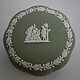 Винтаж: Wedgwood Большая шкатулка D 13 см Фарфор Джаспер Англия 1960 годы, Шкатулки винтажные, Санкт-Петербург,  Фото №1