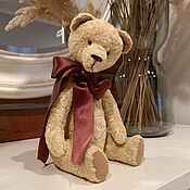 Bear in pink scarf soft toy Tilda