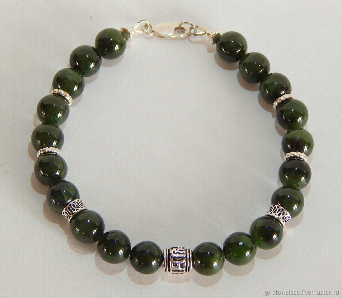 мужской браслет из нефрита. мужской браслет из нефрита. мужской браслет из нефрита. браслет из нефрита. браслет хотанский нефрит.