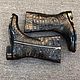 Boots, women's genuine crocodile leather, premium class, High Boots, St. Petersburg,  Фото №1