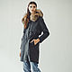 Black rabbit fur parka coat. Parkas jacket. Forestfox. Family Fur Atelier. Online shopping on My Livemaster.  Фото №2