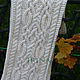 Шарф мужской женский "Белая дорога" (кельтский узор). Шарфы. IRINA GRUDKINA Handmade Knitwear. Ярмарка Мастеров.  Фото №6