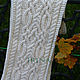 Scarf for men and women 'White Road' (Celtic pattern). Scarves. IRINA GRUDKINA Handmade Knitwear. My Livemaster. Фото №6