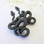 Украшения handmade. Livemaster - original item Snakes Stud Earrings Polymer Clay Snake Jewelry. Handmade.