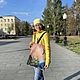 Сумка-шоппер с авторским принтом на ткани 4 варианта. Сумка-шоппер. Гвозданова Валентина картины. Интернет-магазин Ярмарка Мастеров.  Фото №2