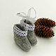 Christmas Souvenirs: gray mini boots, Christmas gifts, Abakan,  Фото №1