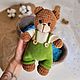 Мишка вязаный в люльке. Амигуруми куклы и игрушки. toys_by_anastasi. Ярмарка Мастеров.  Фото №6