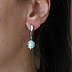 Order Earrings with turquoise in silver, turquoise earrings English castle. Irina Moro. Livemaster. . Earrings Фото №3