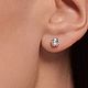Серьги-пусеты с бриллиантами 1,02 ct, Серьги-пусеты, Москва,  Фото №1