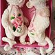 Обезьянки тедди White Rose + Розовый Обезьян. Тедди Зверята. Юркина Марина. Ярмарка Мастеров.  Фото №15