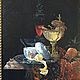 'Still Life with Nautilus Cup' ( manual copy) oil on canvas, Pictures, Athens,  Фото №1