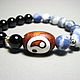 Bracelet with sodalite, agate and Ji Yin and Yang, Bead bracelet, Moscow,  Фото №1