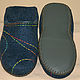 Men's felted Slippers Color geometry-2. Slippers. MMwool (marinamol). Online shopping on My Livemaster.  Фото №2