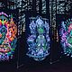 БУДДА UV Полотно Декор для фестивалей Светится в ультрафиолете. Картина фэншуй. ANAHART. Ярмарка Мастеров.  Фото №7