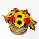 Sunflowers handmade soap gift flowers bouquet autumn. Soap. Edenicsoap - soap candles sachets. My Livemaster. Фото №4