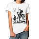 T-shirt cotton 'Pablo Picasso - don Quixote'. T-shirts and undershirts for men. Dreamshirts. Online shopping on My Livemaster.  Фото №2
