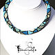 The wiring of beads 'Blue stained glass '. Necklace. Lariaty and necklace. Online shopping on My Livemaster.  Фото №2