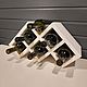 Заказать Estante de vino 'Honeycomb' para 6 botellas. Color Wood. Ярмарка Мастеров. . Shelving Фото №3