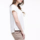 Order White linen blouse with short sleeves. etnoart. Livemaster. . Blouses Фото №3