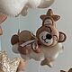 Заказать Мобиль " Мишка на облаке" бежевые цвета. ToysForNewborns. Ярмарка Мастеров. . Мобили на кроватку Фото №3
