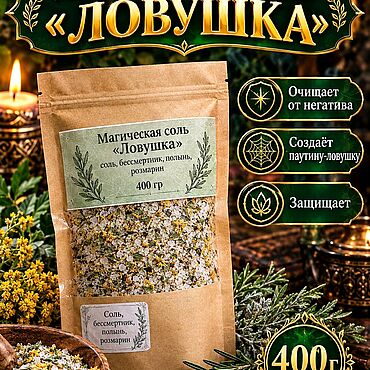 Фэншуй и эзотерика ручной работы. Ярмарка Мастеров - ручная работа Магическая соль "Ловушка". Handmade.