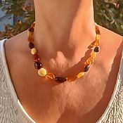 Работы для детей, handmade. Livemaster - original item Amber Beads amber jewelry for girl woman. Handmade.