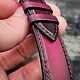 Заказать Ремешок Apple Watch "Fuchsia tint". IriniCinturini (ремешки на часы,ремни). Ярмарка Мастеров. . Ремешок для часов Фото №3