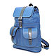 Backpack leather female blue Ultramarine Mod P12-171. Backpacks. Natalia Kalinovskaya. My Livemaster. Фото №6
