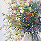Картина маслом Букет полевых цветов. Цветы в вазе. Картины. Картины CVETLESA. Ярмарка Мастеров.  Фото №5