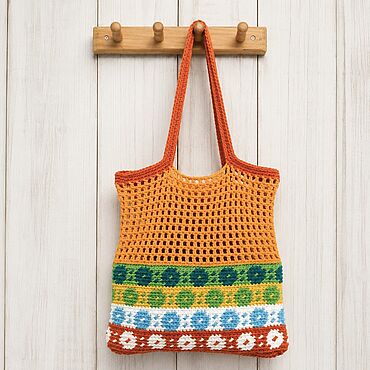 Сумки ручной работы. Ярмарка Мастеров - ручная работа Сумка-авоська Яркая. Handmade.