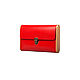 MARKDOWN! Women's SINGLE REEL Clutch. Red leather and wood clutch, Clutches, Moscow,  Фото №1