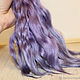 Hair for dolls is natural. ( Lavender). Doll hair. Hair and everything for dolls. My Livemaster. Фото №6