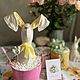 Пасхальный заяц в горшочке. Тильда Зверята. Мастерская SWEETLANA. Ярмарка Мастеров.  Фото №4