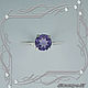 Order Ring 'Light style in silver - circle' with natural amethyst. MaksimJewelryStudio. Livemaster. . Rings Фото №3