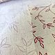 Ткань полулен (ЛËН 30% хлопок 70%) "веточки" ширина 150 см. Ткани. БабаКатяПэчворк. Ярмарка Мастеров.  Фото №5