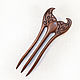 Hair clip 'Whale Tail'. Hairpins. OakForest Wooden Jewelry. Online shopping on My Livemaster.  Фото №2