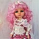 OOAK Paola Reina Marshmallow doll, raspberry-creamy cloud. Custom. kuklandia-maria. My Livemaster. Фото №4