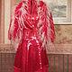 Платье коктейльное "Огонь" с накидкой и боа, Платья, Санкт-Петербург,  Фото №1