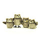 Owl made of wool and 4 5cm, Stuffed Toys, Moscow,  Фото №1