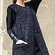 Заказать Пальто кардиган Black Wool. MILENA (aakasha). Ярмарка Мастеров. . Пальто Фото №3