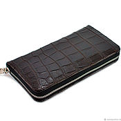 Сумки и аксессуары handmade. Livemaster - original item Crocodile wallet brown. Handmade.
