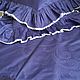 Bed linen made of satin-jacquard ' Blue fog'. Bedding sets. Linen fantasy. My Livemaster. Фото №4