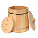 Wooden cedar tub with lid and yoke 10 l. Art.17090. Barrels and tubs. SiberianBirchBark (lukoshko70). My Livemaster. Фото №5